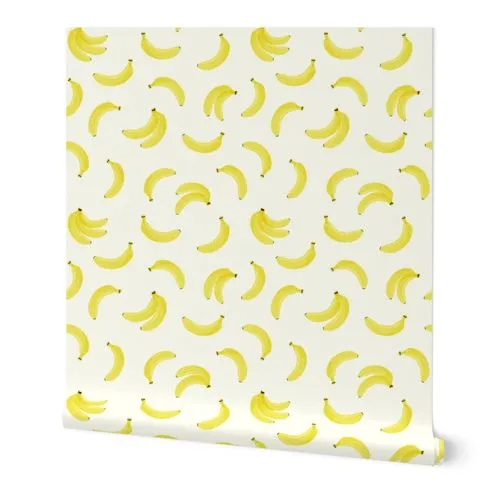Halftone Yellow Bananas Wallpaper