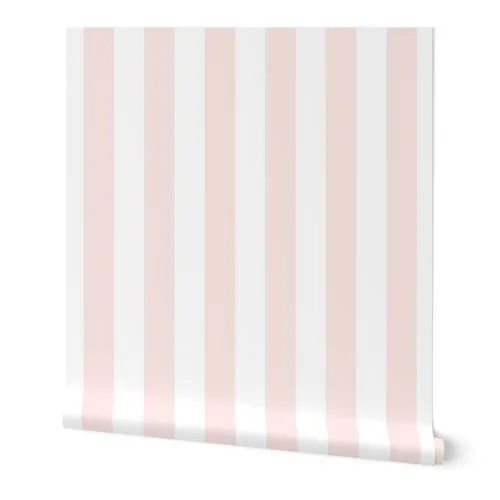 Blush_stripe_White_stripe_cestlavivid Wallpaper