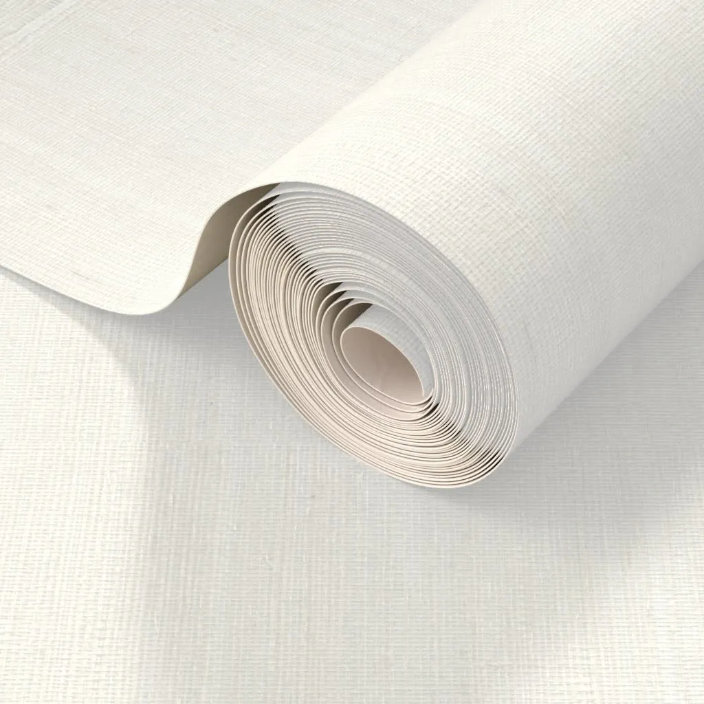 Unprinted roll of grasscloth wallpaper