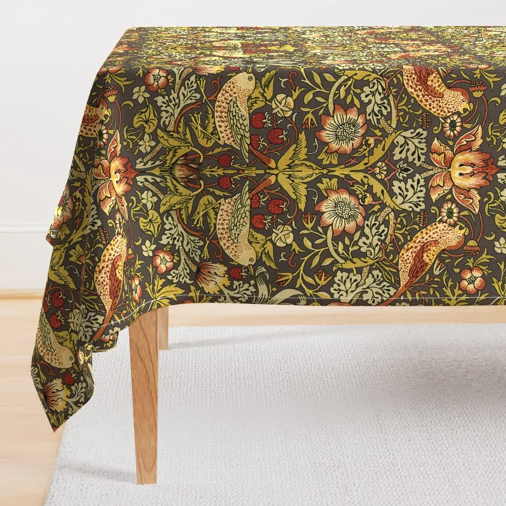 William Morris inspired rectangular tablecloth