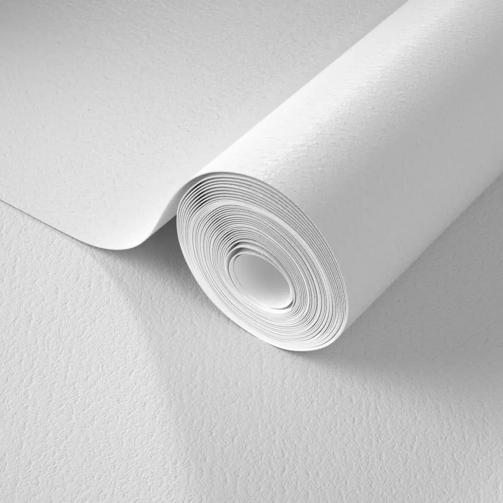 Unprinted roll of non-pasted traditional pebble wallpaper